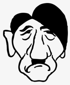 Line Art Of Hitler, HD Png Download, Transparent PNG