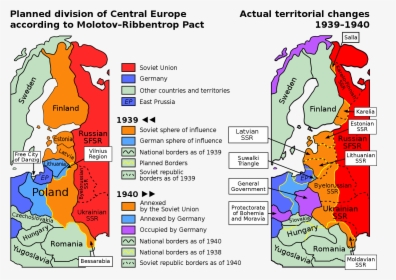 Molotov Ribbentrop Map, HD Png Download, Transparent PNG