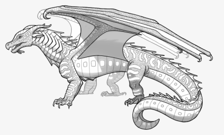 Wings Of Fire Wiki - Seawing Dragon Coloring Pages, HD Png Download, Transparent PNG
