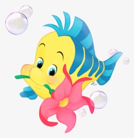 Thumb Image - Flounder Little Mermaid Png, Transparent Png, Transparent PNG