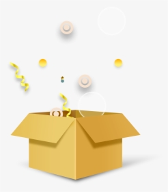 Hand Painted Cartoon Yellow Gift Box Decoration Vector - Illustration, HD Png Download, Transparent PNG