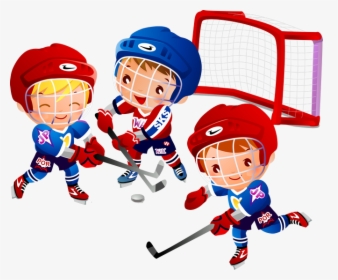 Kid Clipart Hockey - Ice Hockey Clipart, HD Png Download, Transparent PNG