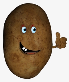 Potato Head With Hand - Cartoon, HD Png Download, Transparent PNG
