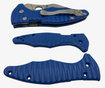 Allen Putman Blue Grooved G10 Yojimbo 2 Blade Scales - Utility Knife, HD Png Download, Transparent PNG