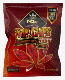 Thclear Edibles Snack Foods Hot Crunchy Cheese Sticks - Thclear Trip Chips, HD Png Download, Transparent PNG