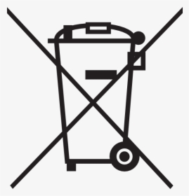 Trash Can Crossed Out Clipart , Png Download - Trash Can With X Symbol, Transparent Png, Transparent PNG