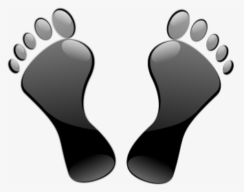 Transparent Baby Feet Clipart - Black Foot, HD Png Download, Transparent PNG