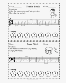 Music Staff Colouring Activity, HD Png Download, Transparent PNG