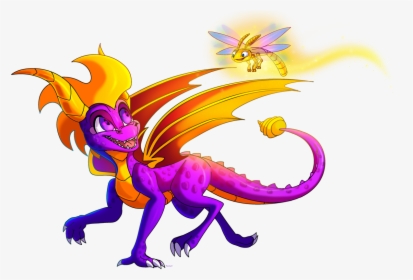 Spyro And Sparx Fan Art, HD Png Download, Transparent PNG