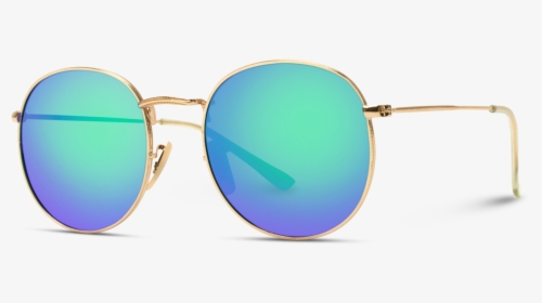 Retro Round Polarized Metal Frame Hipster Sunglasses - Reflection, HD Png Download, Transparent PNG