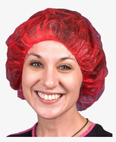 Hairnet Transparent Background Png - Red Bouffant Cap, Png Download, Transparent PNG