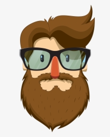 Beard Man Moustache Clip Art - Man Beard And Moustache Clipart, HD Png Download, Transparent PNG