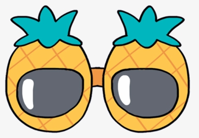 #pineapple #glasses #sunglasses #mochi #kawaii #cute - Cute Glasses Clip Art, HD Png Download, Transparent PNG