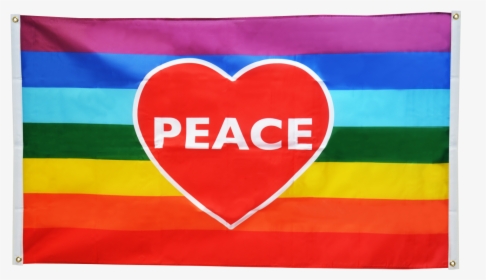 Rainbow Heart Flag Flag For Balcony, HD Png Download, Transparent PNG