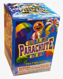 Image Of Color Smoke Parachute 12 Shot - Parachute Firework, HD Png Download, Transparent PNG