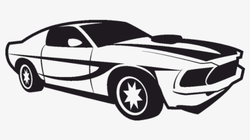 Sports Car Vector Motors Corporation Clip Art - Black And White Silhouette Car Clipart, HD Png Download, Transparent PNG