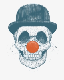 Clown Skull Drawing Tattoo, HD Png Download, Transparent PNG