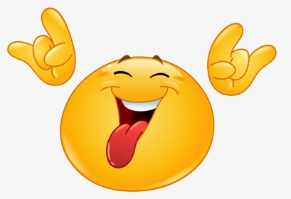 Exercising Clipart Emoticon - Rock On Smiley, HD Png Download, Transparent PNG