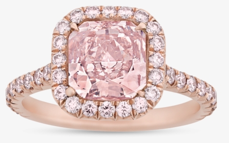 Natural Fancy Pink Diamond Ring, - Fancy Pink Diamond Rings, HD Png Download, Transparent PNG