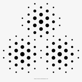 Halftone Dots Coloring Page - Circle, HD Png Download, Transparent PNG