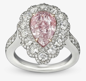 Fancy Pink Diamond Ring, - Pink Diamond Ring 5carat, HD Png Download, Transparent PNG