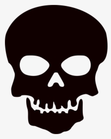 Download Skeleton Head Png Im - Skull Silhouette Png, Transparent Png, Transparent PNG