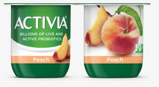 Activia® Peach Probiotic Yogurt - Activia Probiotic Yogurt, HD Png Download, Transparent PNG