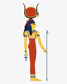 Egypt Hathor Svg - Ancient Egyptian Goddess Hathor, HD Png Download, Transparent PNG