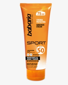 Crema Facial Solar Sport Spf 50 De Babaria - Sunscreen, HD Png Download, Transparent PNG
