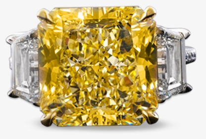 Internally Flawless Fancy Yellow Diamond Ring, - Diamond, HD Png Download, Transparent PNG
