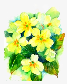Transparent Yellow Watercolor Png - Watercolor Painting, Png Download, Transparent PNG