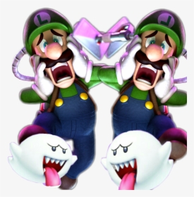 Luigi Scared , Png Download - Luigi's Mansion Dark Moon Luigi, Transparent Png, Transparent PNG