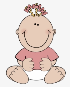 Baby Girl Sitting Svg Clip Arts - Baby Girl Clip Art, HD Png Download, Transparent PNG