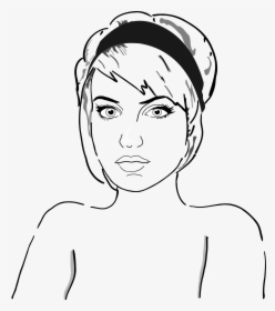 Sexy Face Woman Drawing, HD Png Download, Transparent PNG