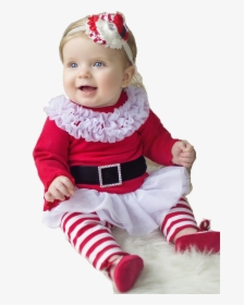 Christmas Baby Girl Png - Baby 2 Month Girl Winter Dress, Transparent Png, Transparent PNG