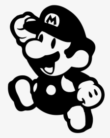 19 Mario Png Free Stock Black And White Huge Freebie - Paper Mario, Transparent Png, Transparent PNG