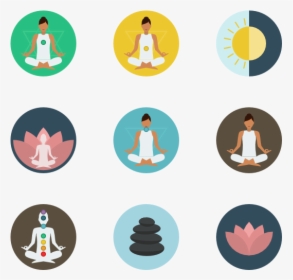 Meditation Png File - Yoga Icon, Transparent Png, Transparent PNG