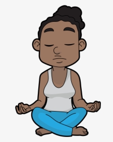 Cartoon Meditation Png, Transparent Png, Transparent PNG