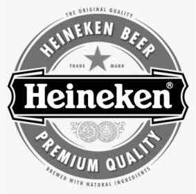 Heineken Logo Scroll 2 - Heineken Logo Black And White, HD Png Download, Transparent PNG