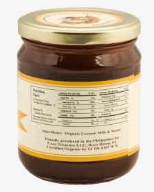 Organic Coconut Jam Nutrition Facts - Chocolate Spread, HD Png Download, Transparent PNG