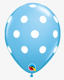 Pale Blue With White Polka Dots - Balloons Individual Polka Dots, HD Png Download, Transparent PNG