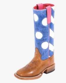 Girl S Macie Bean polka Dots & Stripes Square Toe Boot - - Work Boots, HD Png Download, Transparent PNG