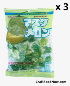 Kasugai Muskmelon Japanese Candies 3 Pack - Broccoli, HD Png Download, Transparent PNG
