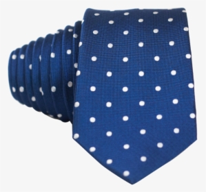Classic Blue And White Dot Necktie - Polka Dot, HD Png Download, Transparent PNG