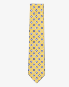 Isaia Tie Yellow Blue Medallion - Necktie, HD Png Download, Transparent PNG