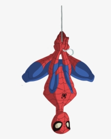 My Heroe Comic - Cartoon Spiderman Images Hanging, HD Png Download, Transparent PNG
