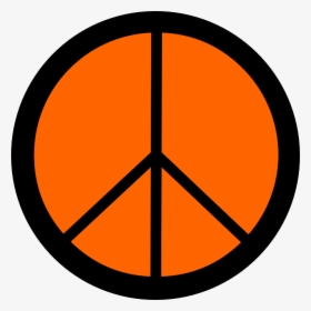 Orange Peace Symbol 12 Scallywag Peacesymbol - Raised Fist Artwork, HD Png Download, Transparent PNG