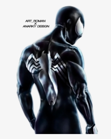 Spiderman Back In Black Png - Spider Man Mcu Black, Transparent Png, Transparent PNG