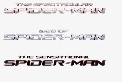 Spider-man Film Title Logos - Spectacular Spider Man Logo Png, Transparent Png, Transparent PNG