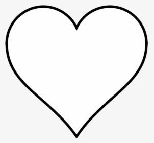 Heart Clipart Black And White White Heart Clipart- - White Heart Clipart, HD Png Download, Transparent PNG